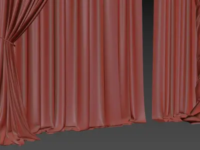 Curtain modern 13 3D model