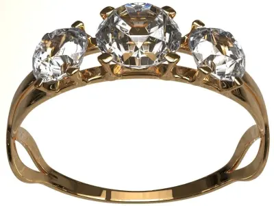 Diamond Ring Free 3D model