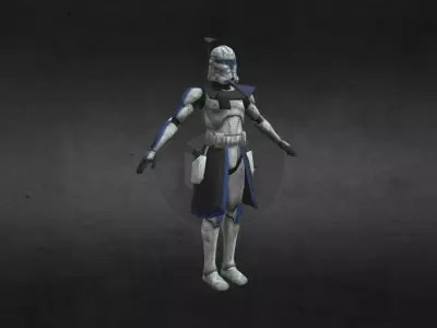 Captain Rex Low-poly 3D model