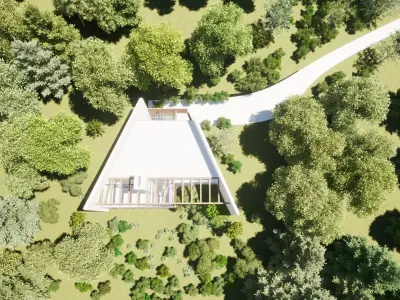 Rural modern house 3D model