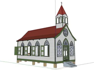 Architecture-Religion-God-Culture-Temple-088 church 3D model