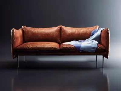 Tiki 2 Seater Sofa 3D model