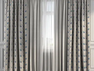 Curtain Set 182 3D model