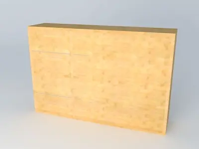 Shelf Cabinet DOORS REGO 22 17 BRW Milano Oak 3D model