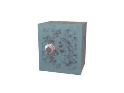 Cartoon Safe Box v1 005 Low-poly 3D model