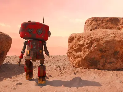 Rusted Robot 3D model