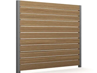 Wooden Fence 3D model