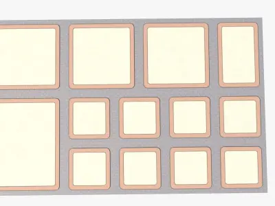 Road04 pair of mats Low-poly 3D model