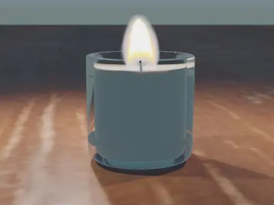 Candle Free low-poly 3D model