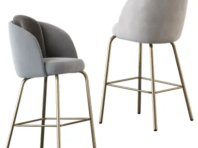 Barstool Ditre Italia Lucia 3D model