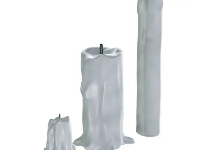 Scary Candle 3D model