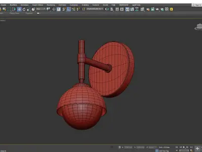 GREENWICH SINGLE SCONCE Low-poly 3D model