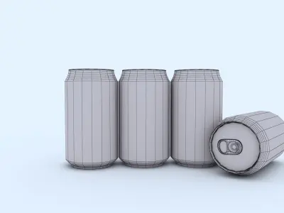 Cold Drinks Low-poly 3D model