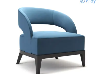 Colourful sophisticated-futuristic design-elegant style chair 3D model