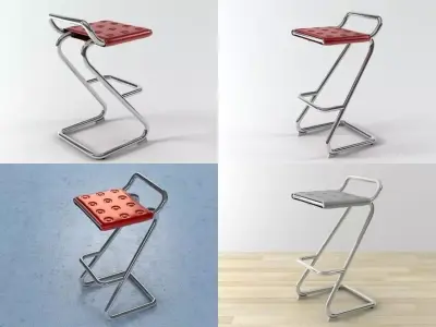 Free barstool Free 3D model