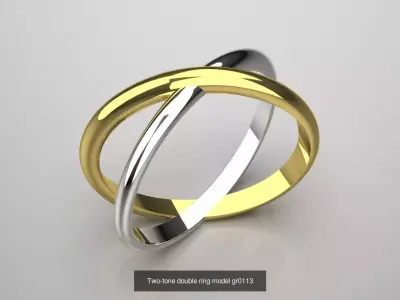 Artistic Stirrups and Cross Shape stl 3d ring Collection 3D Model Pack