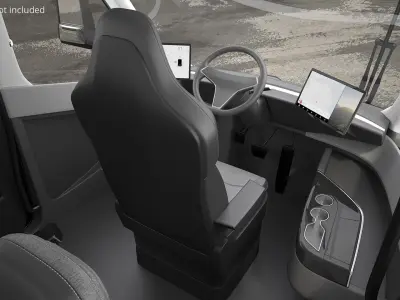  Tesla Semi Electric Tractor Truck Gray 