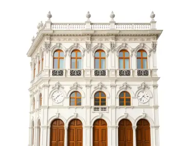 Classic Victorian Building model pack Low-poly 3D model