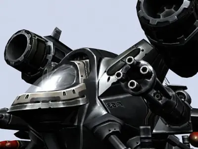 3DRT - Sci-Fi Dropship 2 Low-poly 3D model