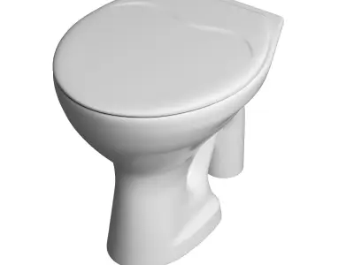 Floor  Mount EWC S Trap toilet 3D model  3D model