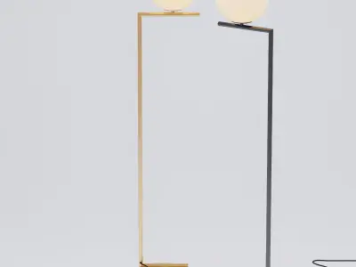 EQLigh floor lamp with ball 3D model