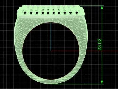 Jewelry ring 357 3D print model