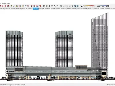 Sketchup Shopping Center D4 3D model