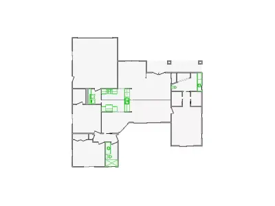  Detailed Interior Sketch - 1501-2000 SF - Xactimate 3D model