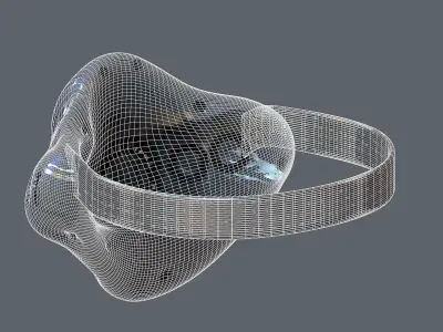 Gas mask helmet 3d model scifi Low-poly  Low-poly 3D model