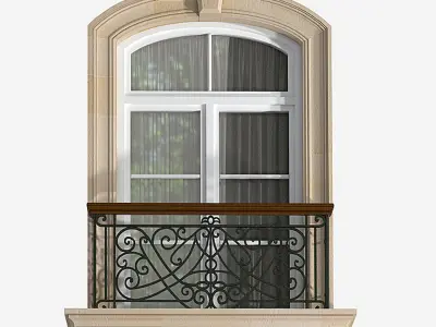 Windows and doors in the style of modern classics 3D model