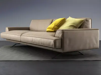 Slab Sofa 220  225 3D model