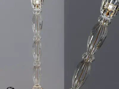 Murano Floor Lamps 3D model