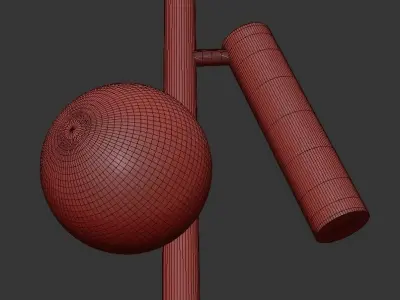 SNOTRA hanging lamp with balls 3D model