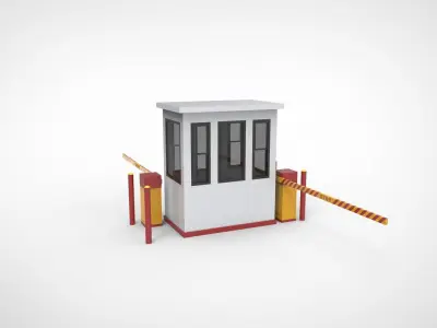 parking locket ticket Low-poly 3D model