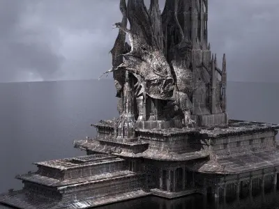 Dragon Master Temple  3D model