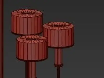 Jonathan Browning Modern Chandelier 3D model buy