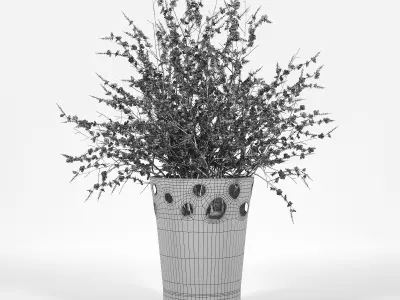 JARDINIERE GREEN PALACIO I Chaenomeeles japoonica 3D model