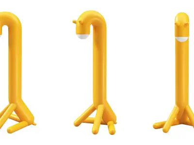IKEA Grejsmojs LED Floor Lamp Kids Giraffe Nursery Light 3D model