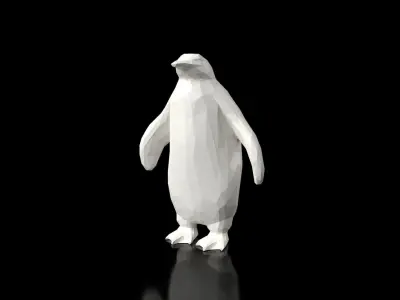 Penguin Low Poligonal Low-poly 3D model
