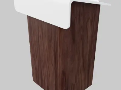 Elegant pulpit Low-poly 3D model