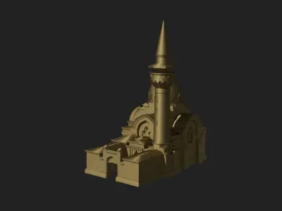 King Charles The First Mosque in Constanta 3D print model