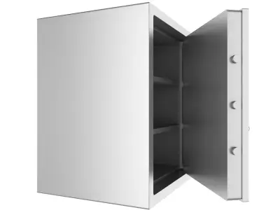 Steel Bank Safe 3D model