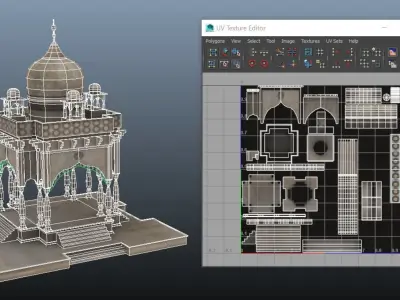 Gumbaz Low poly Game models  3D model