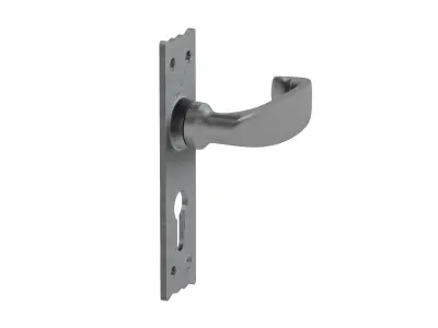 Foundries Traditional Black Antique Handle Low-poly 3D model