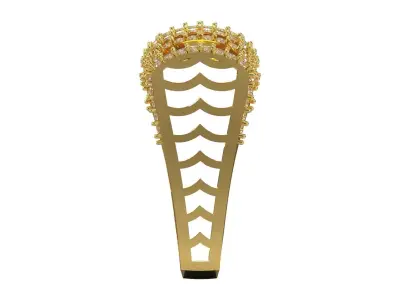 Cigar Band Diamond Grid Design stl 3dm ring model jr00262 3D print model
