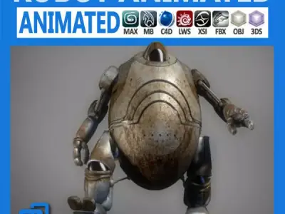 Animated Robot 3D model
