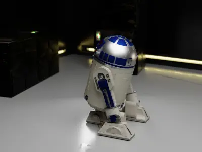 R2D2 Star Wars Droid 3D model