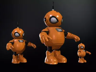 Minirobotic1Pack3 Low-poly 3D model