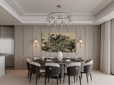 apartment interior scenes     3D model 29