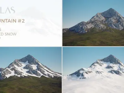 Atlas - 3D Rocky Mountain 02 3D model